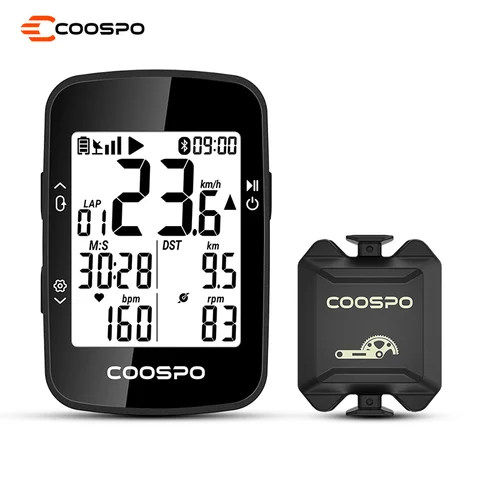 CooSpo BC26S Wireless Bike Computer GPS Speedometer Odometer Waterproof Road Bike MTB Bicycle with Speed/Cadence  Sensor