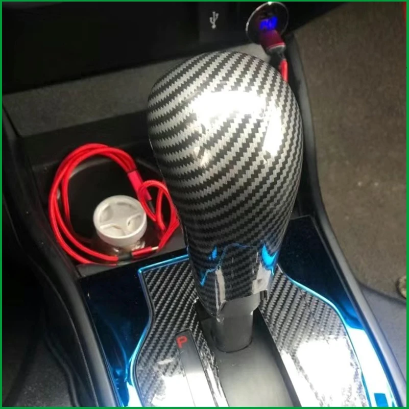 

Car Styling For Honda WR-V WRV 2017-2021 Gear Shift Lever Knob Handbrake Cover Sticker Trim Auto Parts Accessories