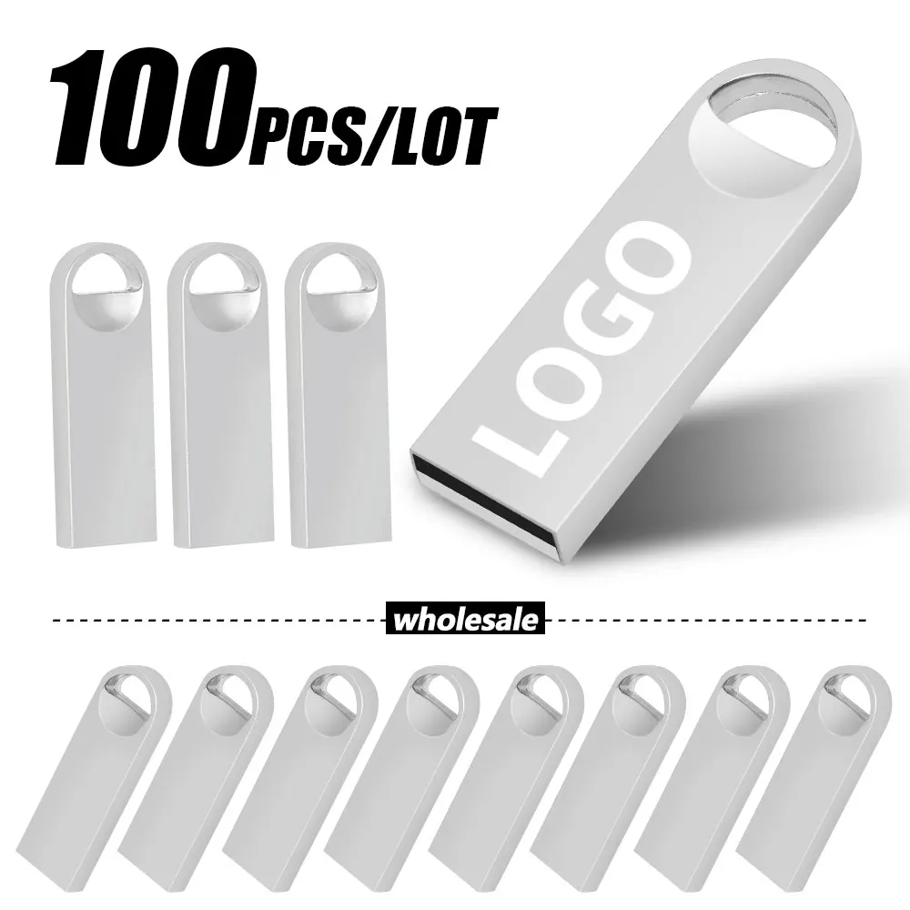 

100PCS/lot USB Flash Drives Pen Drive 512MB 1GB 2GB 4GB 8GB 16GB Pendrive Memory Stick 32GB 64GB USB Stick Free Custom Logo