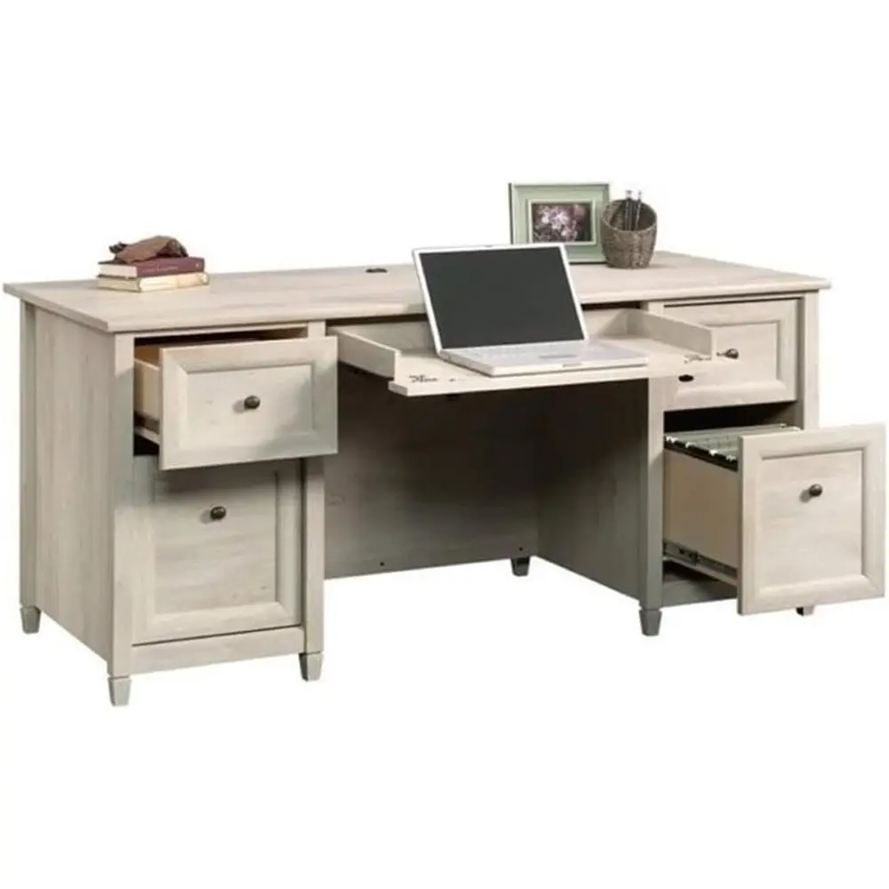 

Стол для домашнего офиса Chalked Chestnut с выдвижными ящиками для документов