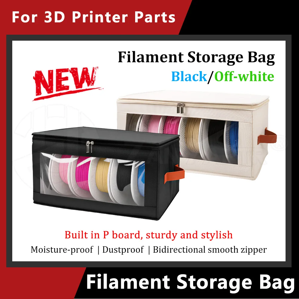 

Upgraded Thickened 3D Printing Filament Storage Organizer Bag Dustproof Sealed Pouch for 1.75mm 3.0mm Filament Spool