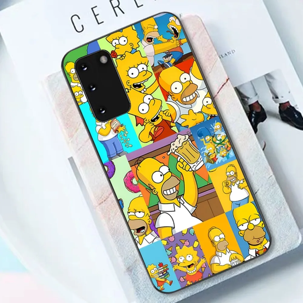 Cartoon The Homer S-Simpsons Phone Case For Samsung S 9 10 20 21 22 23 30 23plus lite Ultra FE S10lite Fundas