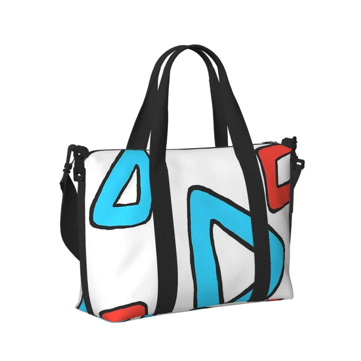 

Custom Togepi Stains Beach Travel Bag Large Capacity Tote Bags for Gym Sport Women Shopping Duffle Shoulder Bag