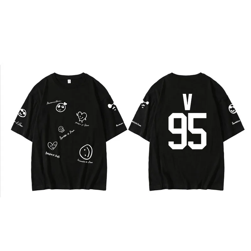 Kpop JUNGKOOK JIMIN T-shirt 100% Cotton Fashion Kpop Tees Tops