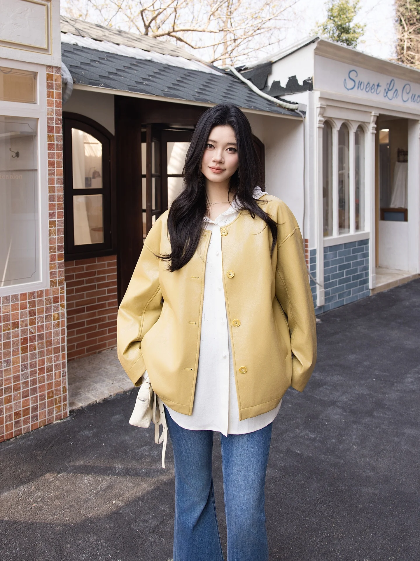 

Кожаная куртка ME Butter: ультралегкая, мягкая, повседневная, свободного кроя, женская модная верхняя одежда, теплая, глянцевая, из искусственной кожи