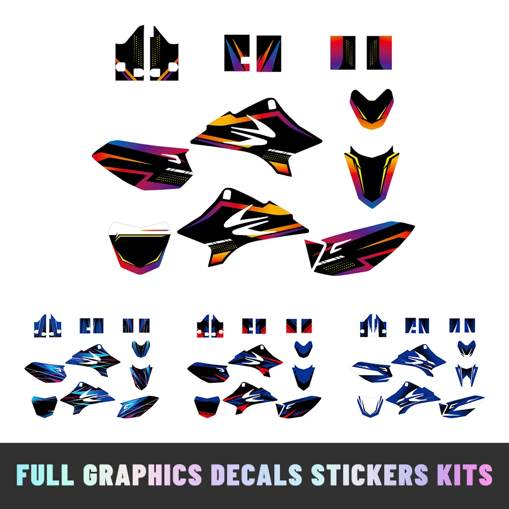 

Полный комплект наклеек для мотоцикла, комплект наклеек для декорирования кузова TTR 50 2006-2015, графическое оформление фона