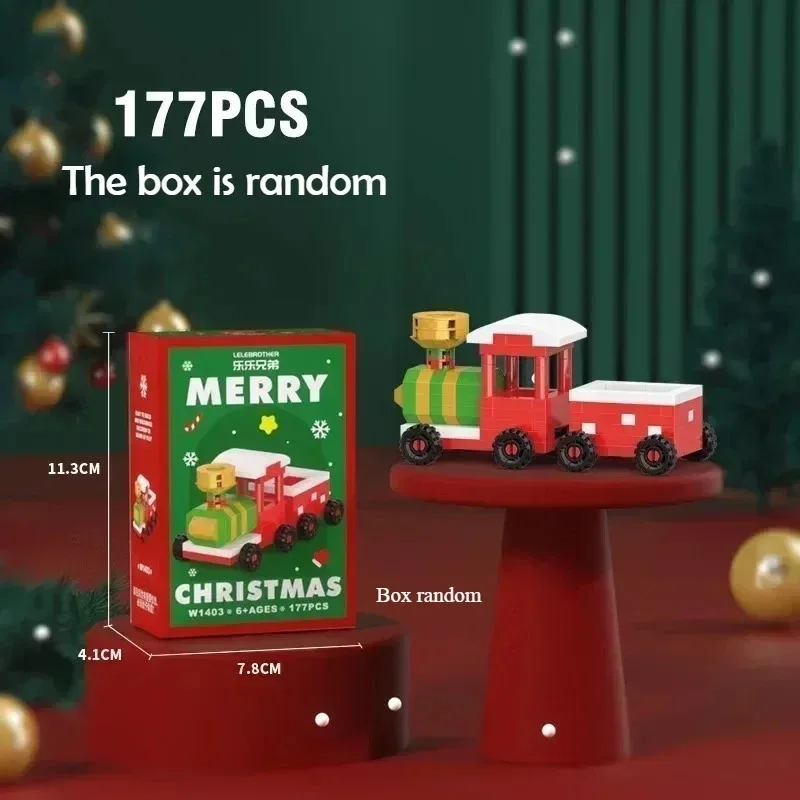 Kerstcadeaus Micro Bouwsteen Serie Kerstman Rendier Puzzel Assembleren Bakstenen Tafeldecoratie Speelgoed Kinderen