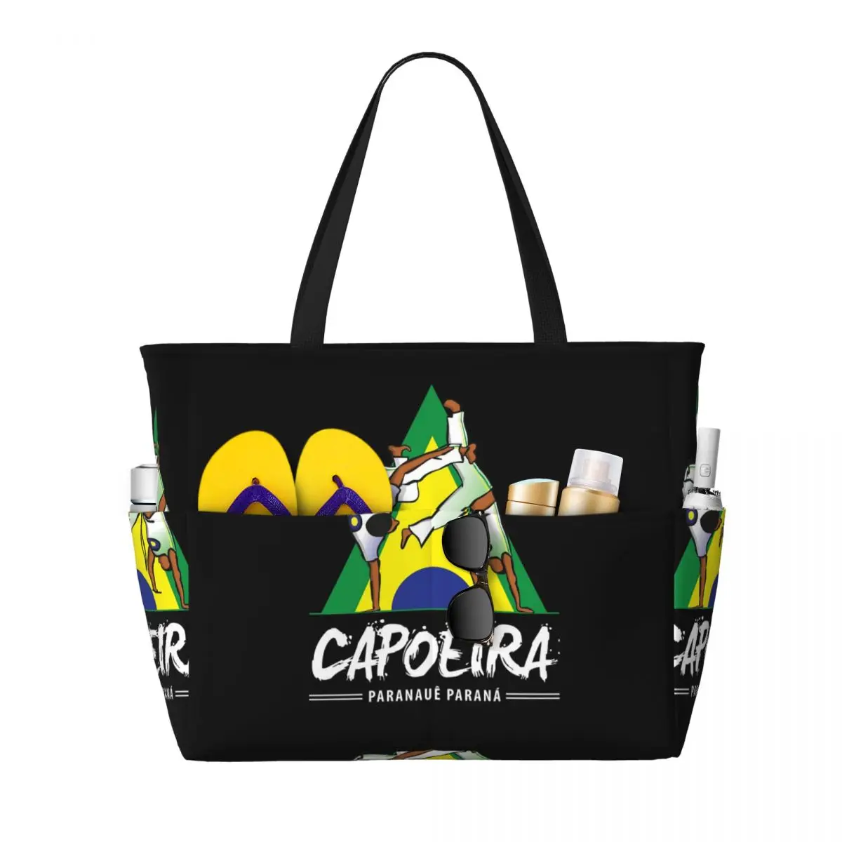 

Capoeira Paranaue Beach Tote Bag Sport Gym Yoga Duffle Large Tote Bag Women Travel Bag Fitness bag