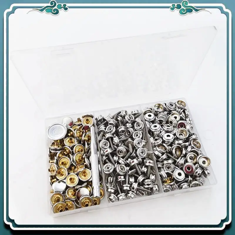 

Reliable 200Pcs 15Mm Boat Cover Canvas Stainless Steel Snap Fastener Clip Awning Button Rivet Marine Hardware Accessories