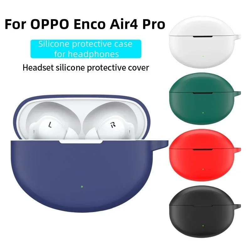 สําหรับ OPPO Enco Air4 Pro หูฟังบลูทูธกรณี Protector ซิลิโคนป้องกันฝุ่นป้องกัน Protector ล้างทําความสะอาดได้ป้องกันลายนิ้วมือ
