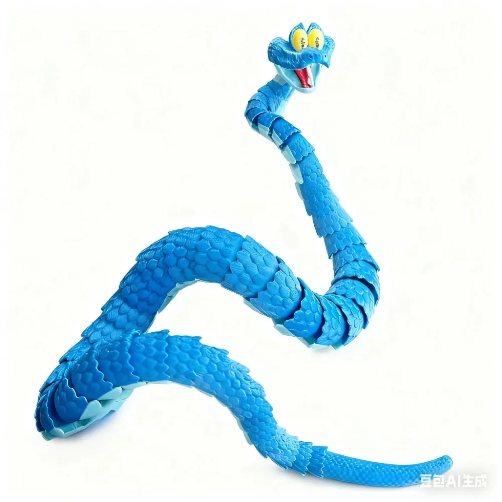 Serpente Gary da 30 cm-45 cm: serpente giocattolo di simulazione articolato Zootopia 2, modello Gary serpente stampato in 3D, regalo per bambini