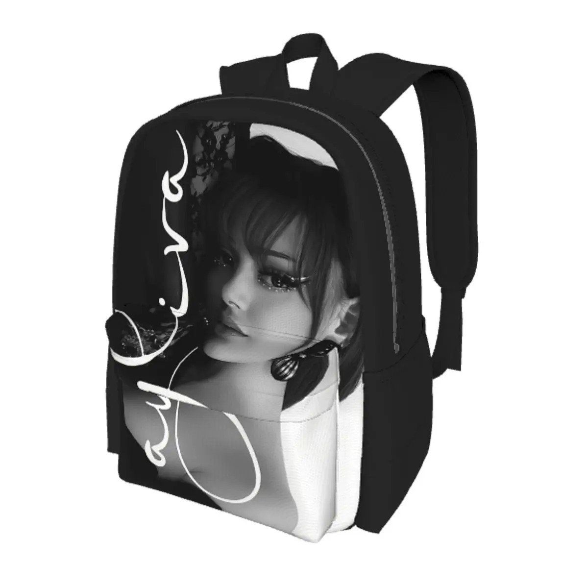 A-Ayliva Cool Singer Handwritten Signature Poster Backpack School Bag Hiking Travel Daypack for Boys Girls Bookbag Shoulder Bags