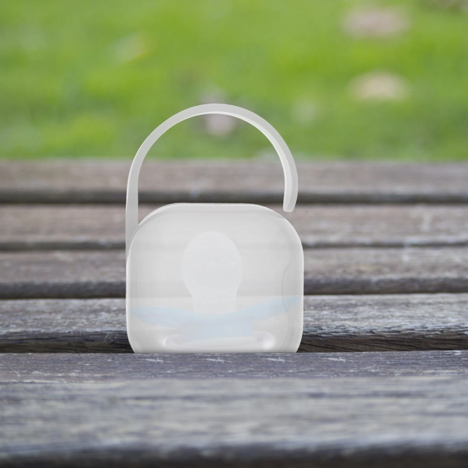 

2pcs Pacifier Case Reusable Baby Pacifier Holder Portable Pp Material Travel Storage Container Safe Easy Clean For Mothers