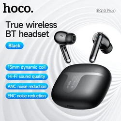 HOCO-EQ10 Além disso ANC ENC Redução de Ruído Fone De Ouvido, Sem Fio, Display LED, Caixa De Carregamento, HiFi Áudio Estéreo Headset, Conexão Dupla, 5.4