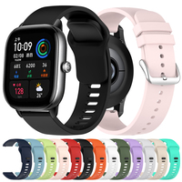 Silicone Band For Amazfit GTS 4 3 2 mini 20mm 22mm Smartwatch Strap For Amazfit Balance 2/GTR 4 3 2/Active 2/Bip 6 5 3 Bracelet