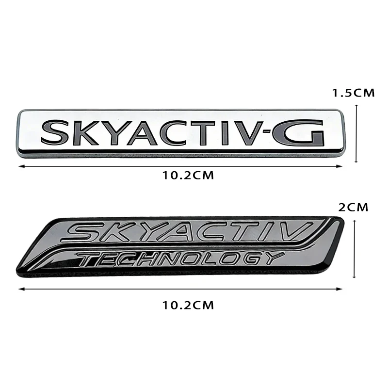 ABS MAZDA SKYACTIV Emblem Aufkleber Multi-Style für Auto Kotflügel Kofferraum Heck | Mazda3-6 Serie Auto-Außendekorationszubehör – Detail 2