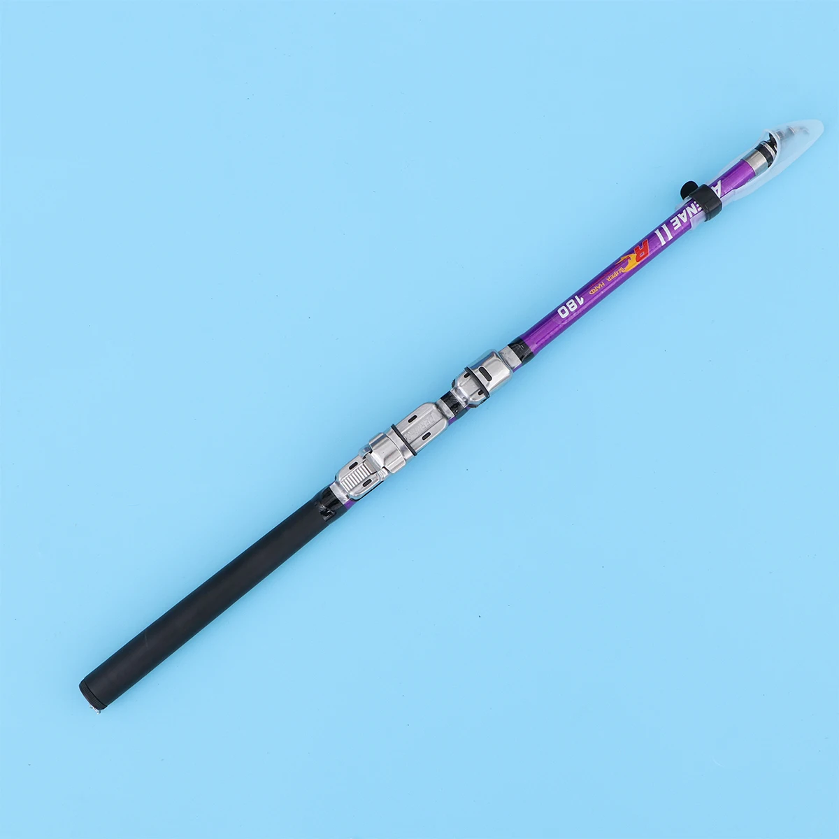 

Collapsible Telescopic Rock Fishing Rod Pole Lightweight Travel Purple Adjustable Length