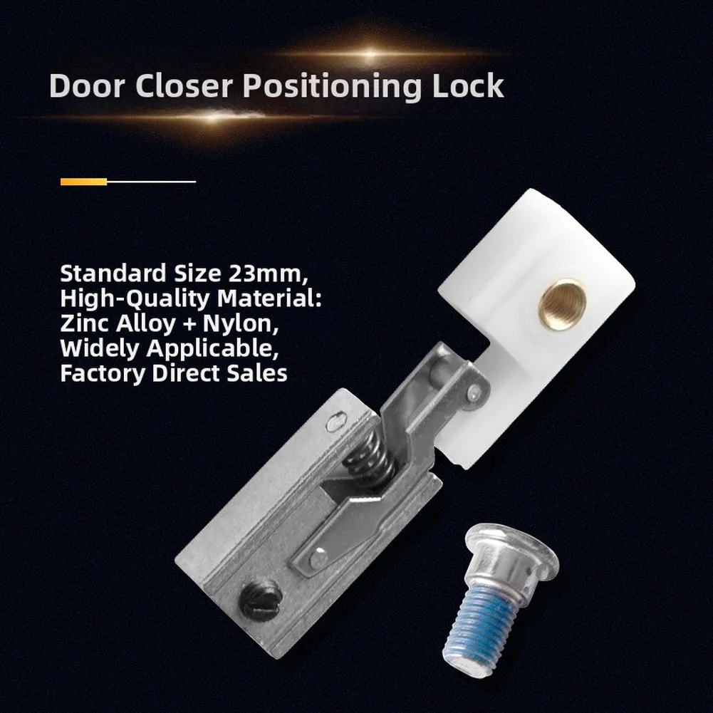 Nylon Hook Concealed Door Closer Hardware for Standard Door Installations 11 3.5 3cm Size Silver and White Color