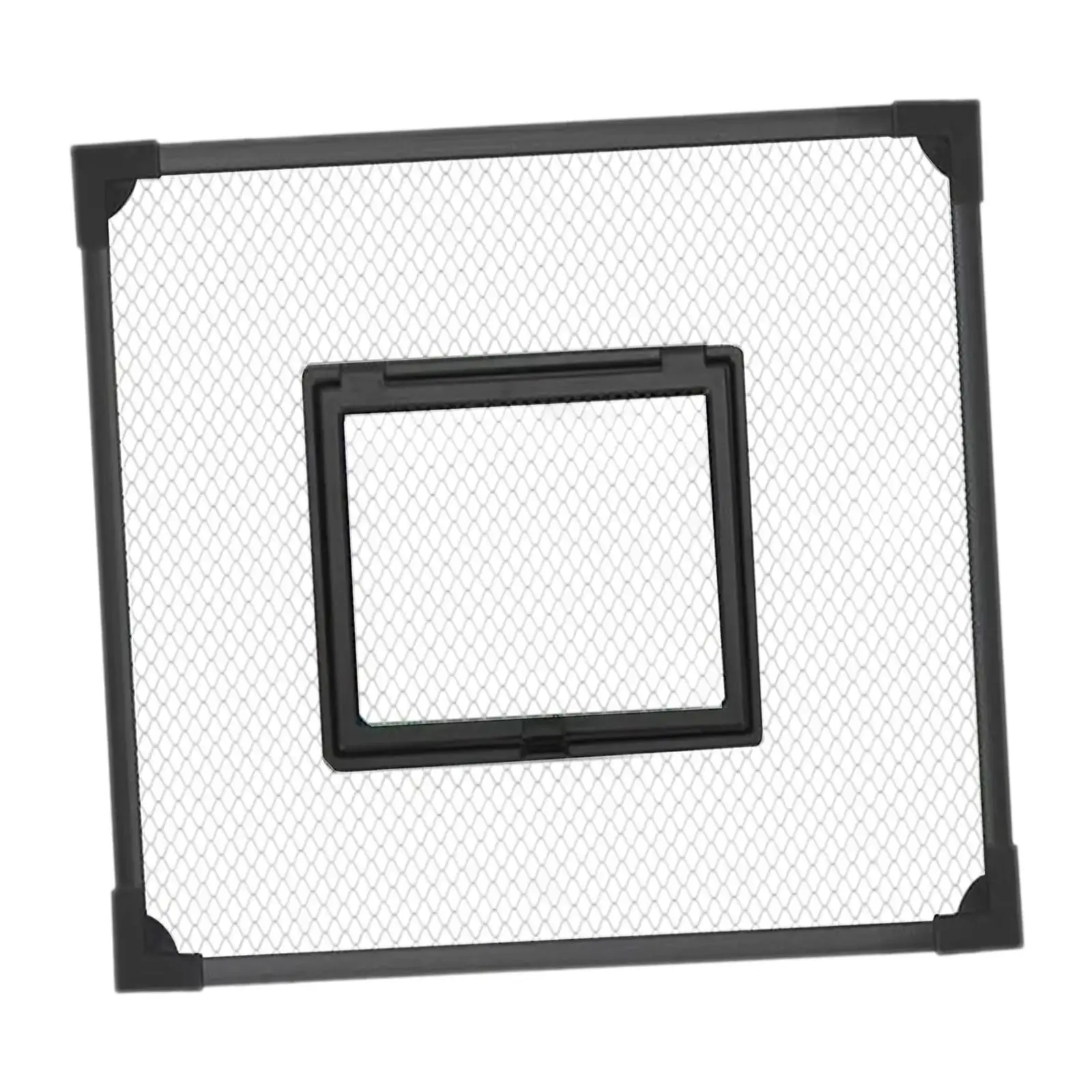 

Aquarium Net Cover Magnetic Edges Lightweight Accessory with Feeding Portal