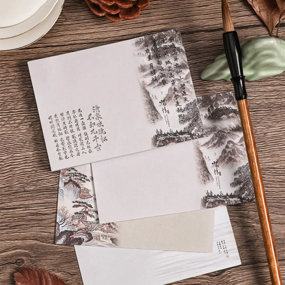 Fashion 180Sheets Chinese Style Note Paper Flower Blank Writing Notepad Landscape Stationery Memo Reminder Paper Office