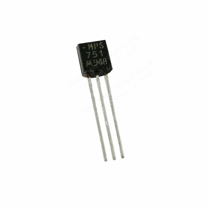 Em-linha transistor, MPS751, pacote do Triode, P-canal, 2A, 60V, 10 PCes