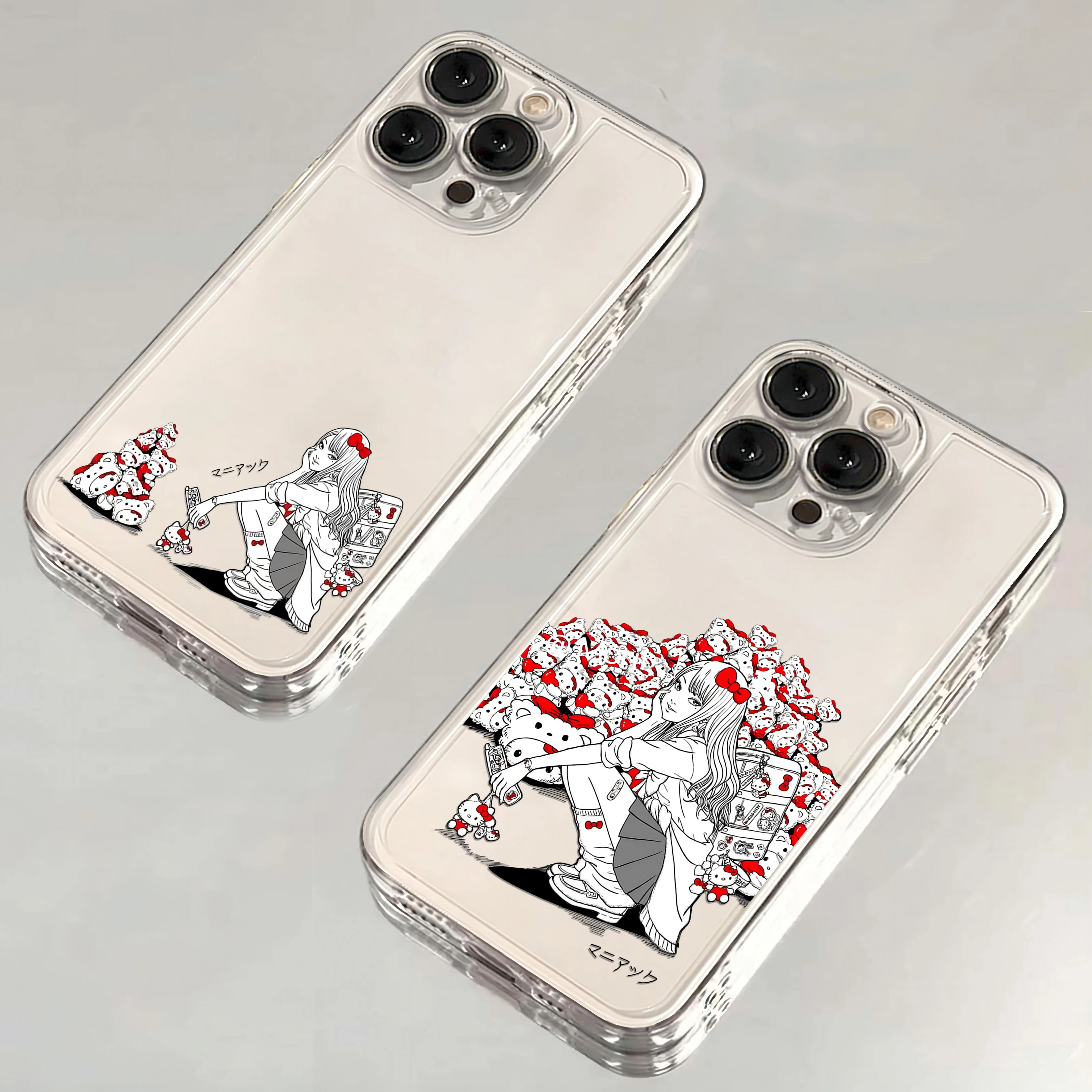 Anime Tomies Kawakamis Hellokitty Phone Case For VIVO  Y36 Y100 Y17s Y76 Y22s Y16 Y50 Y21 Y20 V29 V23e V21e 5G Transparent Cover