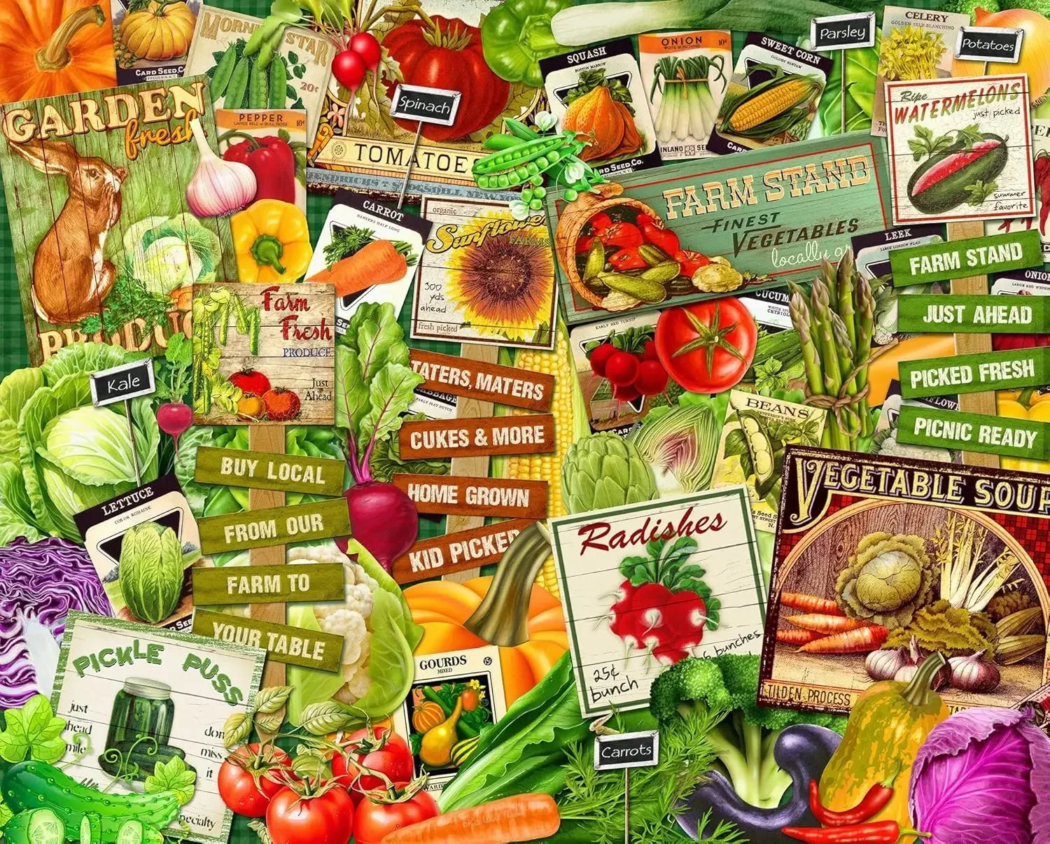 

Пазлы для взрослых 1314/520/120 шт. Деревянные пазлы «Ешь свои овощи» для Gameroom, спальни, домашний декор, подарок на день рождения