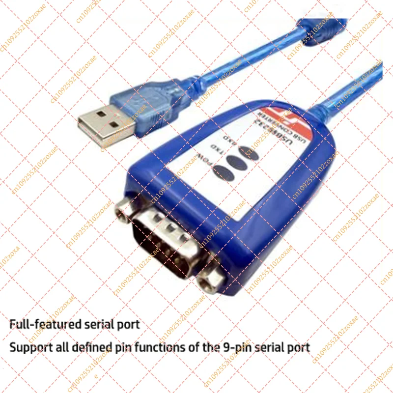 Usb To rs232com Serial Cable Nine-pin Serial Data Cable Db9 9-pin Serial Cable Industrial Grade Max202+CH340 length 1m