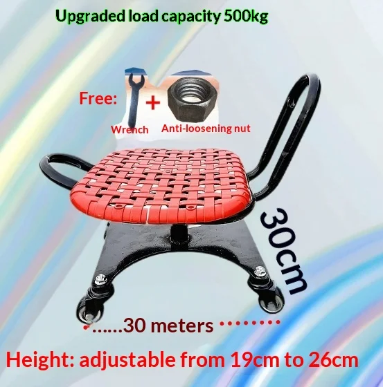 Lying Board Adjustable Height Rolling Mechanic Creeper Seat Swivel Casters Car Repair Garage Ergonomic Heavy Duty Multipurpose