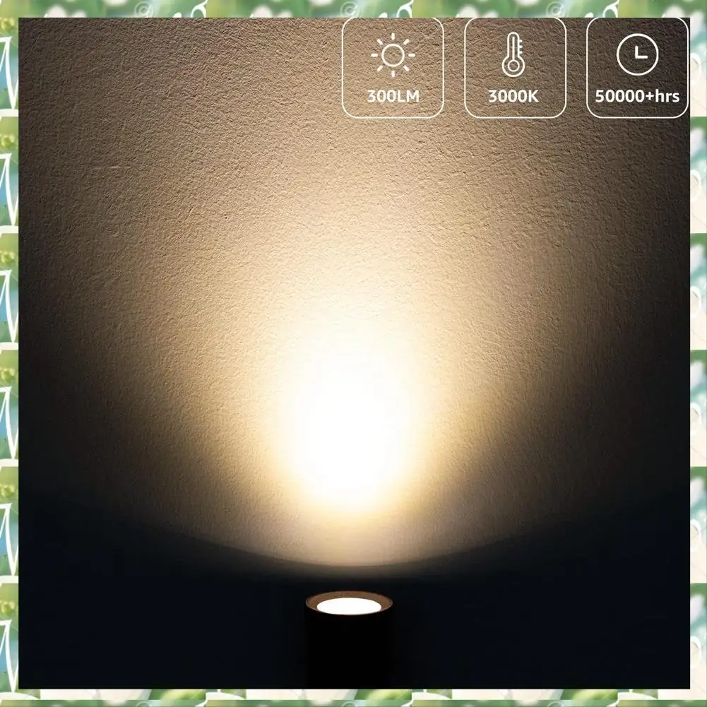 FIZP 2 szt. Lamp punktowych Wewnętrzne lampy punktowe LED 3000K Uplights Wewnętrzne oświetlenie akcentujące Wtyczka amerykańska