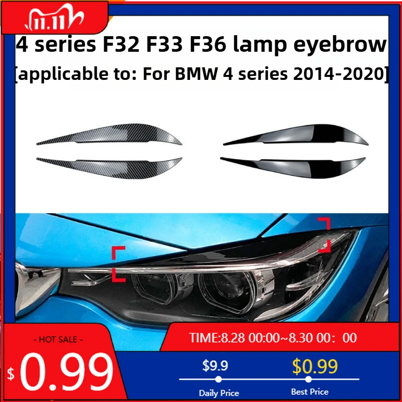 

Горячие украшения для моделей BMW 4 серии F32 F33 F36 2014-2020, наклейка на переднюю фару, модификация, аксессуары, наклейки на интерьер