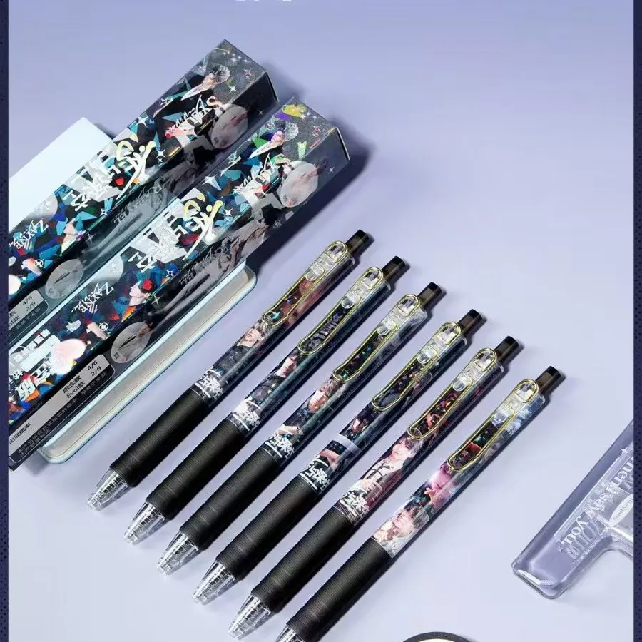 3Pieces Anime Game Love and Deepspace Gel Pen Xavier Zayne Rafayel ralayo Sylus Qin Che Shen Xinghui Li Shen Qi Yu Signature Pen