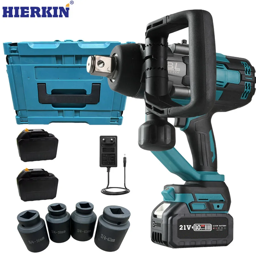 

HIERKIN 3000N.m Brushless Lithium Powerful other power tools truck impact wrench impact cordless wrench tyre nut wrench