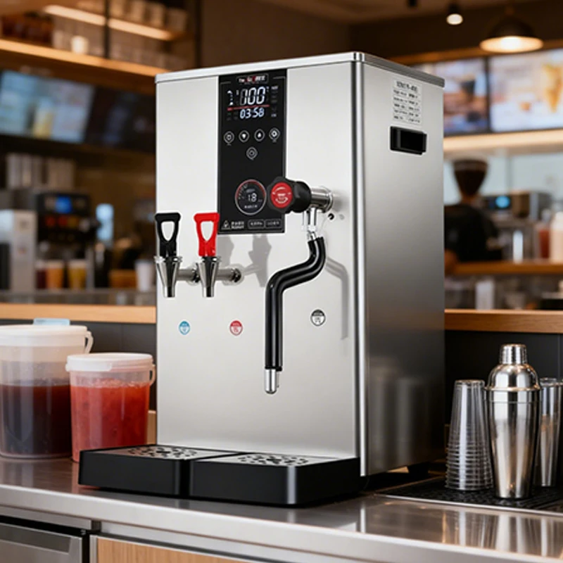 Commercial Electric Boiling Water Machine 20L Hot Cold Steamer Water Boile Milk Bubble Machine For Bubble Tea Shop Coffee Bar