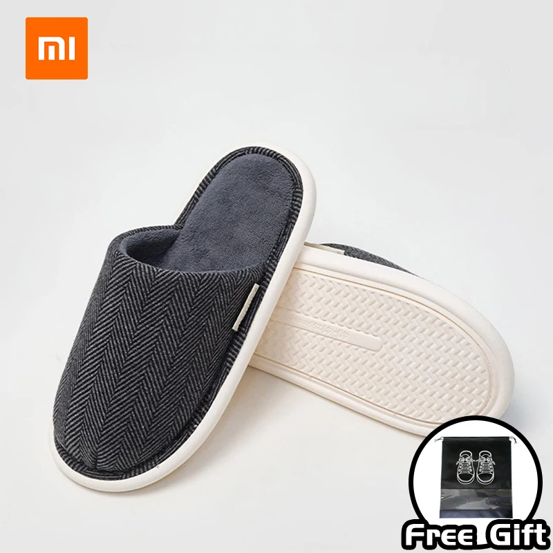 Xiaomi UTUNE Winter Warm Cotton Slippers Indoor Anti Slip Cotton Slippers Home Men's and Women's Cotton Slippers Soft Sole