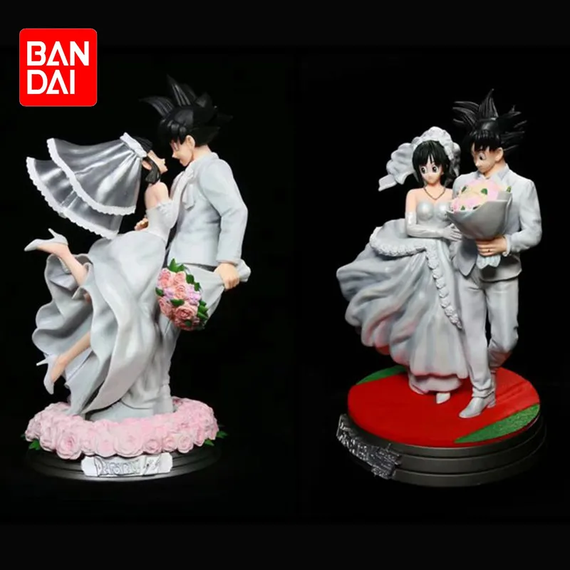 

Anime Figure Dragon Ball Super Son Goku Chichi Figures White Wedding Dress Figurine 33cm Pvc Doll Model Toy Birthday Gift