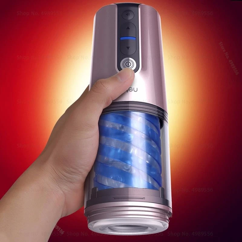 Automatic Male Mastubator Pussy Vagina Sex Toys Airplane Cup Telescopic Rotation Masturbator for Man Massage Machine Penis Pump