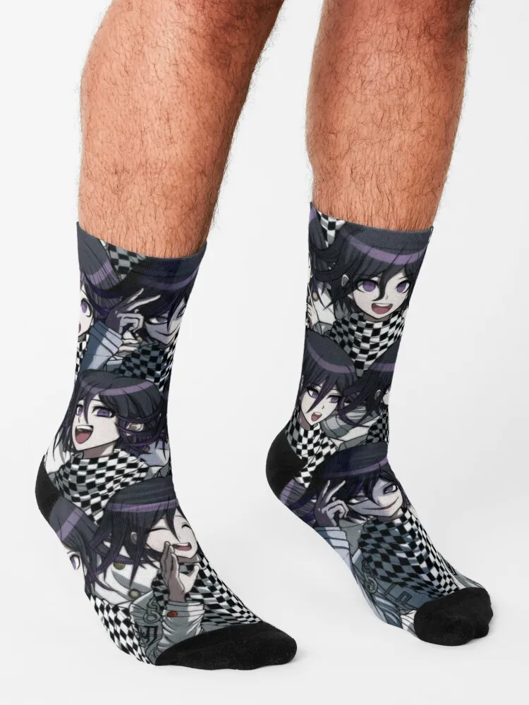 Kokichi Oma-Calcetines de algodón para hombre y mujer, medias de fútbol, de diseñador