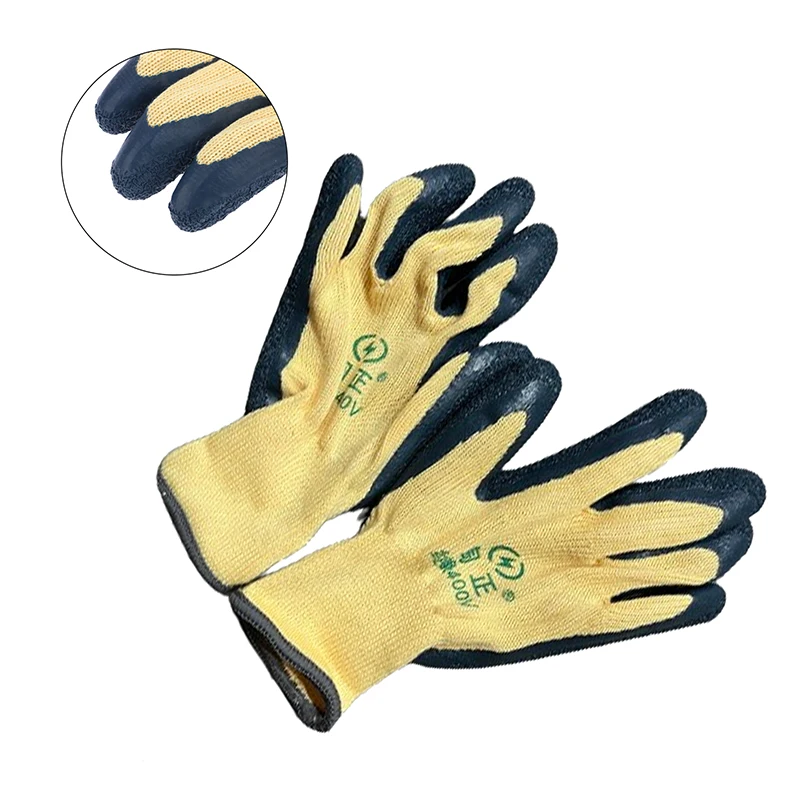 Gants de travail isolants pour électricien, outil de protection, anti-électricité, basse tension, protection de sécurité, 400V, 1 paire