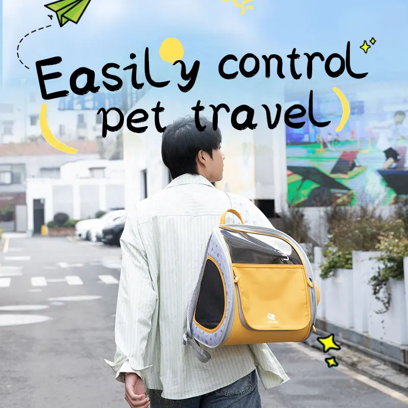 

dog/cat carrier airline approved Pet Travel bag 2 Sides Expandable Cat Collapsible backpack Carrier with Removable Fleece Pad Po