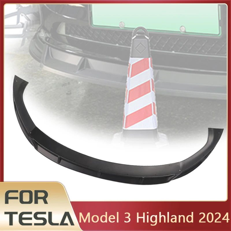 For Tesla Model 3 Highland Bumpers Front Lip Front Bumper Diffuser Spoiler Wing for Model 3 Highland 2024 Accessories