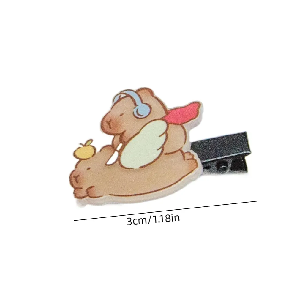 Lustige Acryl Capybara Haarnadel niedlichen leichten Cartoon Enten schnabel Clip koreanischen Stil süße Tier Haars pangen reisen