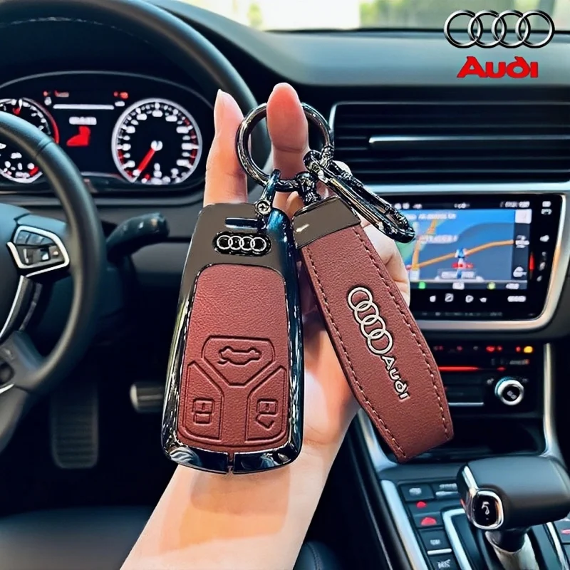 

Car Zinc Alloy Key Case Car Key Chain Metal Key Shell for Audi S Line Quattro A1 A3 A6 Q2 Q3 Q7 Tt Tts Ttrs R8 S3 S6 Rs3 Rs6 Sq2
