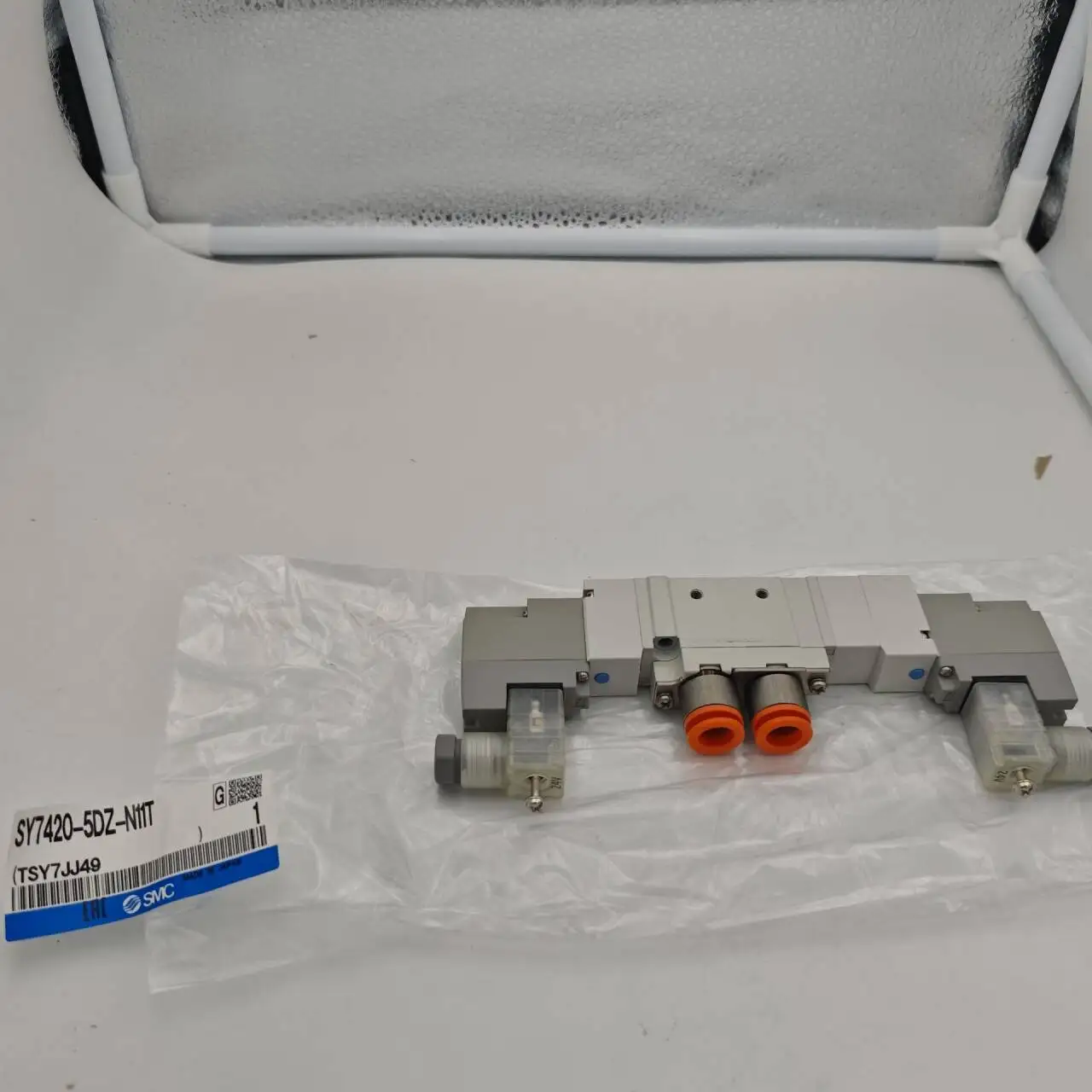 Originele Echte SMC Vijfweg Pilot Magneetventiel Directe Leiding Type SY7460-5LOU-C10-Q Pneumatische Magneetventiel
