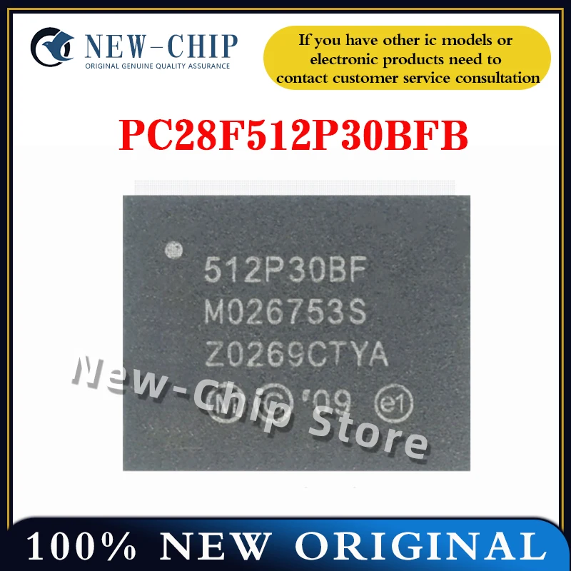 

2PCS-50PCS/LOT PC28F512P30BFB BGA64 Flash-NOR memory IC PC28F512P30