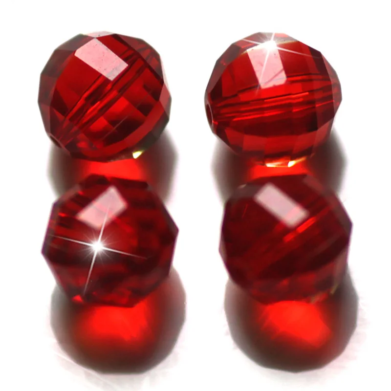 Strebell AAA 48 면 라운드 볼, 8mm 면 크리스탈 유리, 느슨한 스페이서 비드 로트, 쥬얼리 제작, DIY 공예품