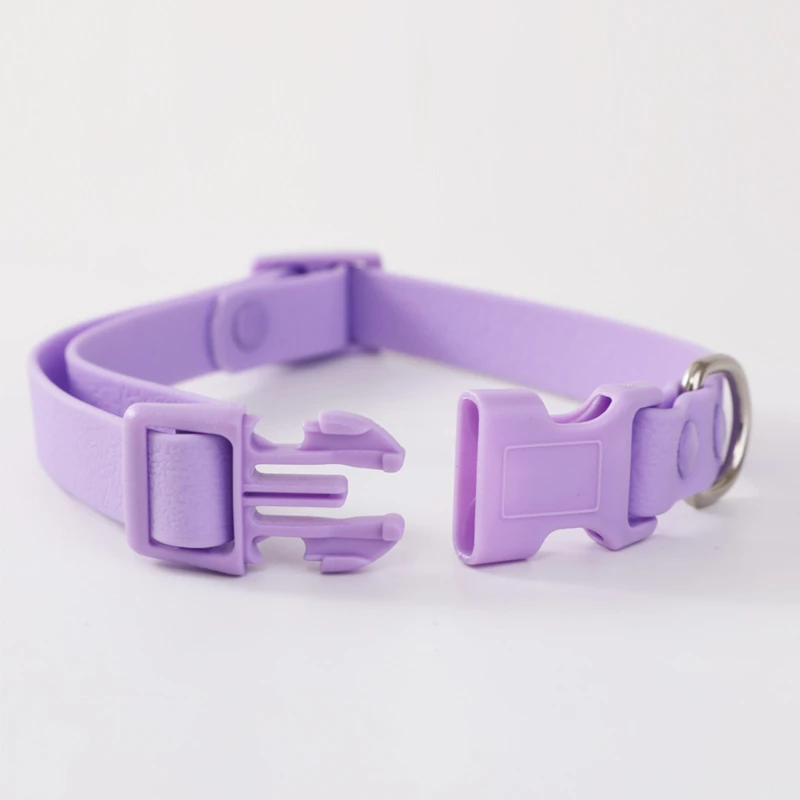 Macaron Color Cute Pet Cat Collar, Elastic Webbing Cat Collar Adjustable PVC Quick Release Buckle Small Collar for Puppy and Cat