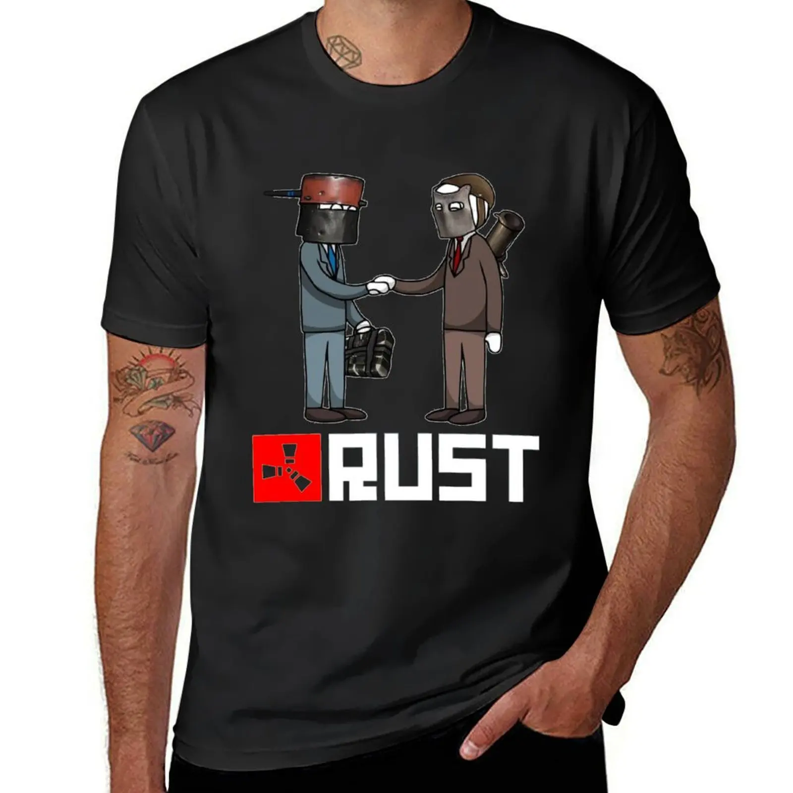 Rust Game Merch T-Shirt oversizeds animal prinfor boys fitted t shirts for men