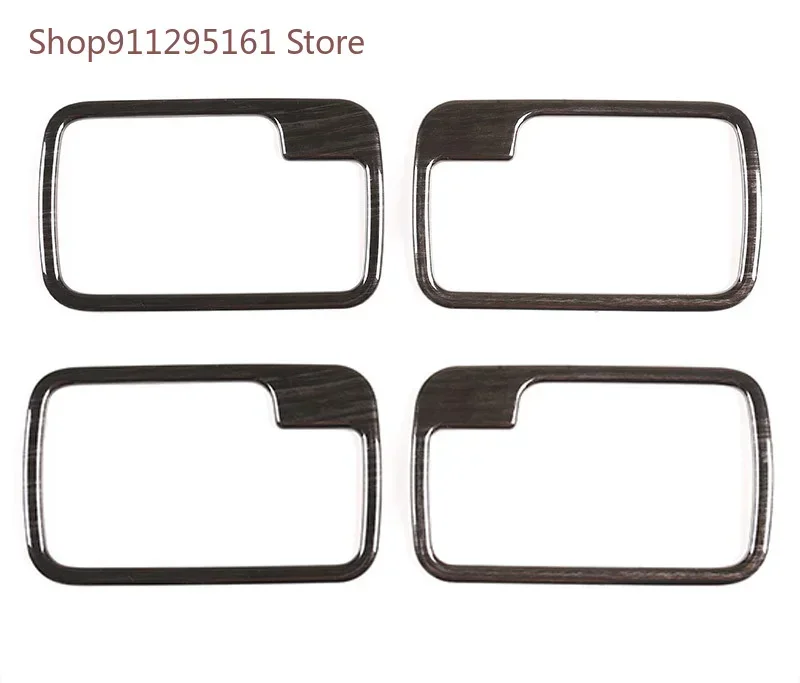 

For Land Rover Discovery 3 04-09 ABS chrome/Black wood grain Car Interior Door Handle Bowl Cover Trim Sticker Car Accessories