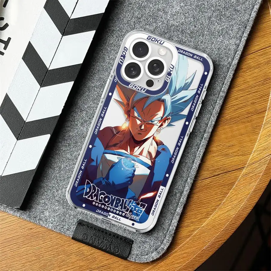 حافظة لهاتف آيفون XR 17 Air 16 15 14 Plus 16e 12 Mini 7 8 13 12 11 Pro MAX من Dragon Ball Manga Son Goku